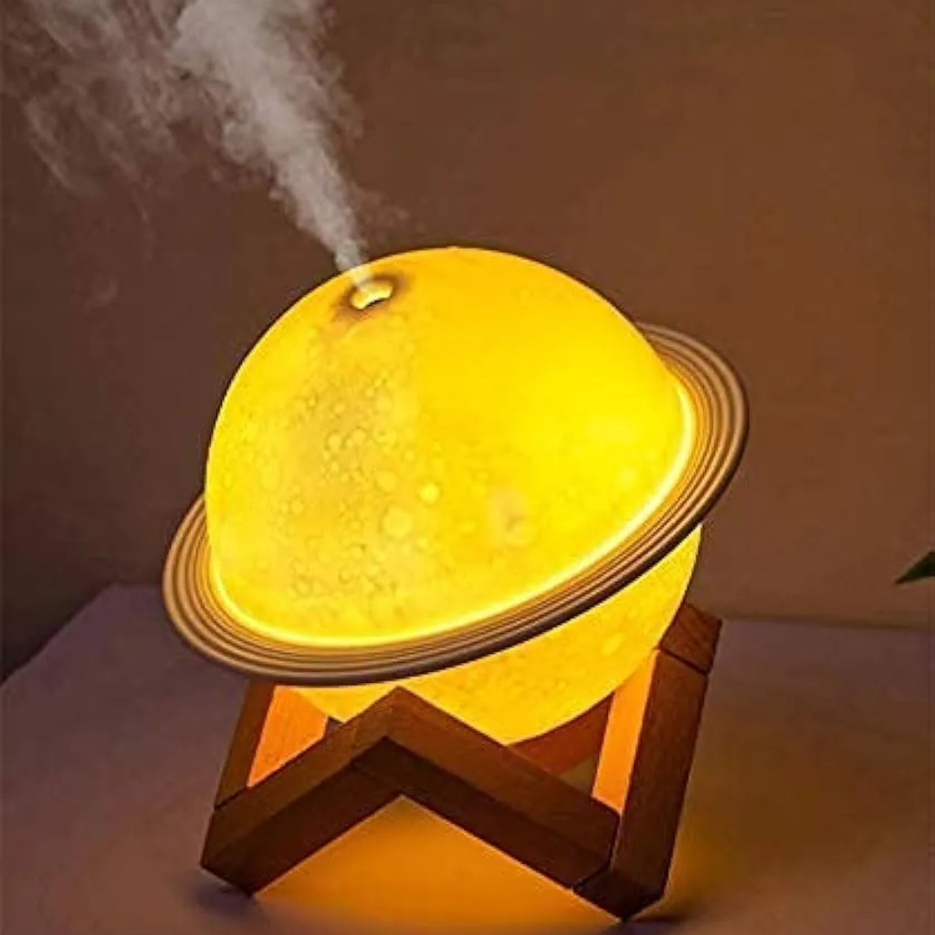 Portable Colorful Ambient Light Planet Humidifier 200ml